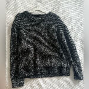 Universal Thread Charcoal and White Knit Sweater